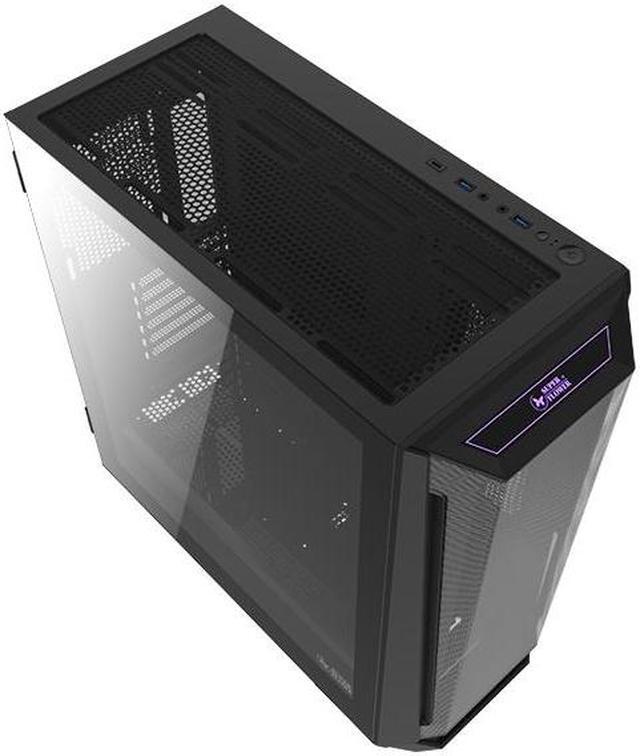 Alt view image 3 of 6 - Super Flower Zillion M705 Airflow, Black Steel, Tempered Glass ATX Mid Tower Computer Case