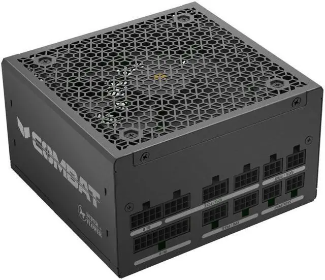 Alt view image 2 of 6 - Super Flower Combat FG 850W 80+ Gold, Full Modular, ATX 3.1 / PCIe 5.0, W/12V-2x6 Cable (2x8pin - 16pin native cables) , Power Supply, FDB Fan, SF-850C12FG, Black version