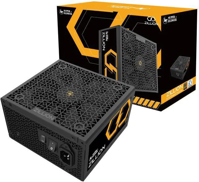 Alt view image 6 of 6 - Super Flower Zillion FG 850W Cybenetics Platinum, 80+ Gold, Full Modular, ATX 3.1 / PCIe 5.0, W/12V-2x6 Cable (2x8pin - 16pin native cables), Power Supply, FDB Fan, SF-850Z12FG, Black version