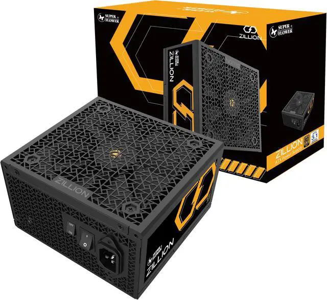 Alt view image 6 of 6 - Super Flower Zillion FG 1050W Cybenetics Platinum, 80+ Gold, Full Modular, ATX 3.1 / PCIe 5.0, W/12V-2x6 Cable (2x8pin - 16pin native cables), Power Supply, FDB Fan, SF-1050Z12FG, Black version