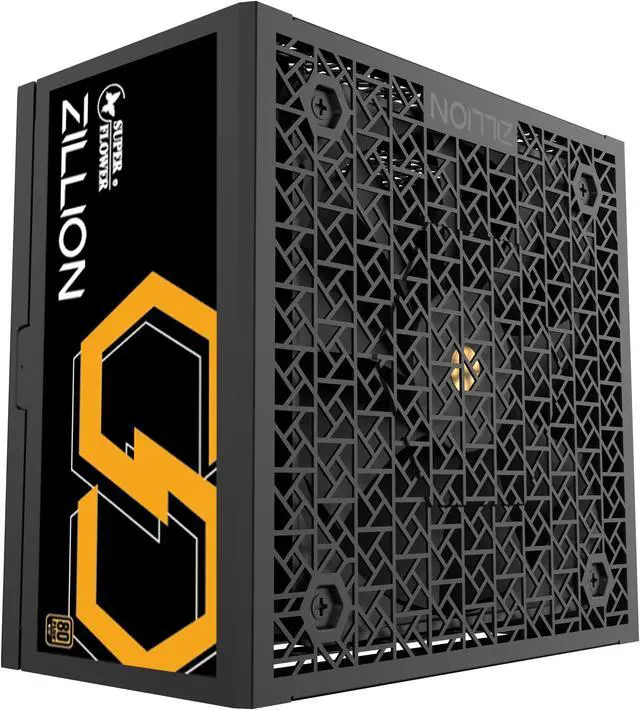 Alt view image 3 of 6 - Super Flower Zillion FG 1050W Cybenetics Platinum, 80+ Gold, Full Modular, ATX 3.1 / PCIe 5.0, W/12V-2x6 Cable (2x8pin - 16pin native cables), Power Supply, FDB Fan, SF-1050Z12FG, Black version