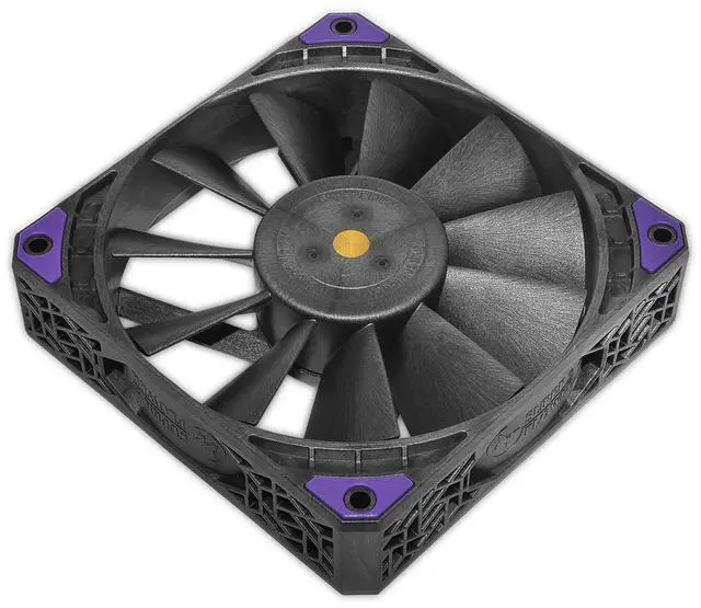 Alt view image 2 of 5 - Super Flower, MEGACOOL Forward&Reverse 120mm fan, 3pcs pack,12-pole motor, PWM, Black/Grey , Computer Case Fan, Anti-Vibration Mounting Pads, SF-RF121-BK_3P, 30mm depth