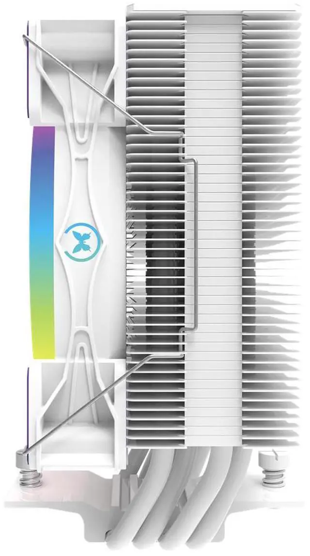 Alt view image 4 of 5 - Super Flower, Cooldex ST4 ARGB CPU Air Cooler, 4 Copper Heat Pipes, Intel: 1851/ 1700 / 1200 / 1150 / 1151 / 1155 AMD: AM5 / AM4, White, SF-ST12P4-WH