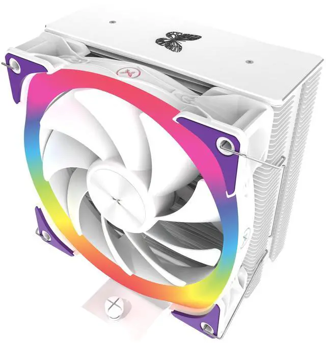 Alt view image 2 of 5 - Super Flower, Cooldex ST4 ARGB CPU Air Cooler, 4 Copper Heat Pipes, Intel: 1851/ 1700 / 1200 / 1150 / 1151 / 1155 AMD: AM5 / AM4, White, SF-ST12P4-WH