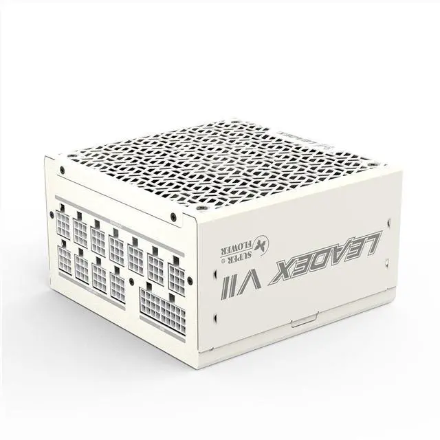 Main image of Super Flower Leadex VII XP 850W 80+ Platinum, Cybenetics Platinum, Full Modular, ATX 3.1 & PCIe 5.1, W/12VHPWR Cable (2x8pin - 16pin native cables) , Power Supply, FDB Fan, SF-850F14XP, White version