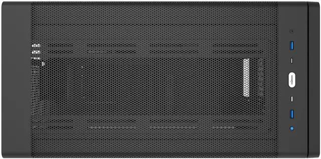 Alt view image 5 of 6 - Super Flower Zillion Direct ATX Mid Tower Case, Patent Slope For Direct Airflow To GPU, All Mesh Panel Design for High Airflow Performance, USB 3.0 & Type-C, Black, Steel