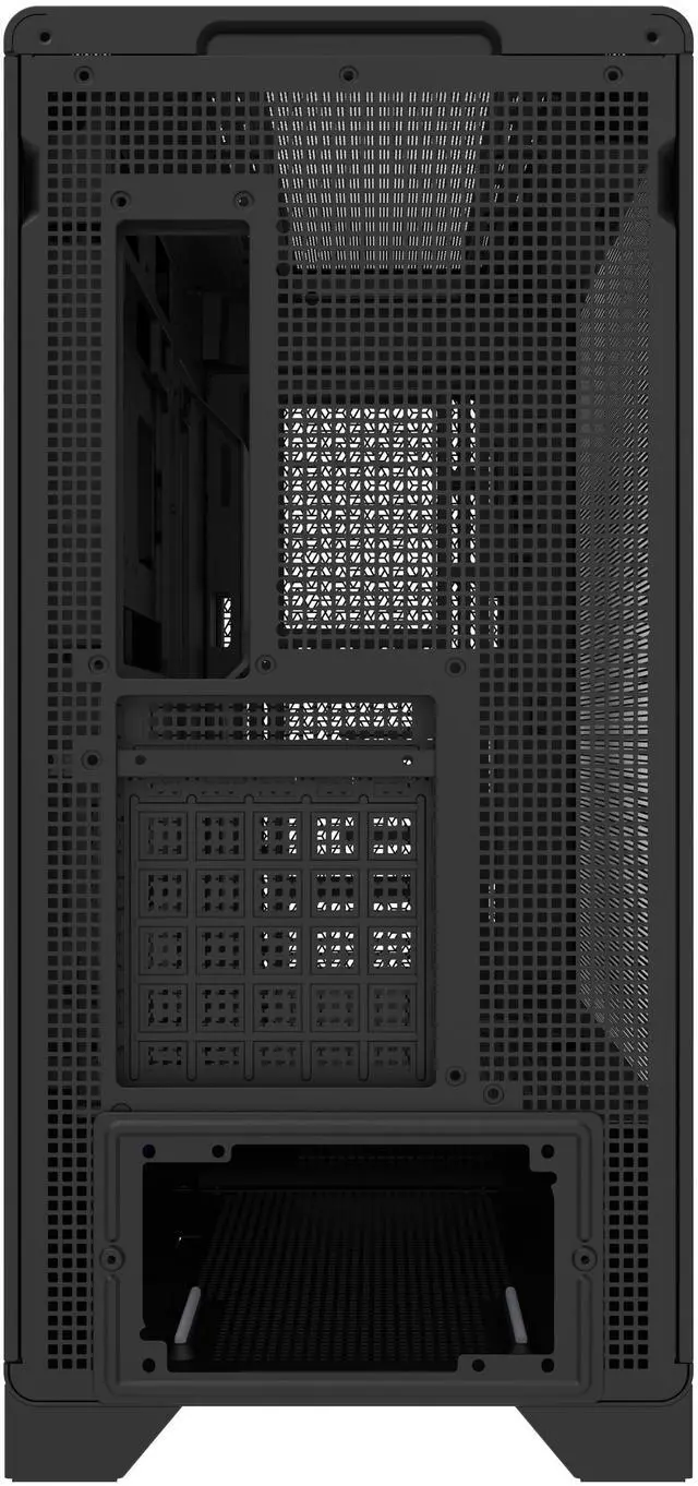 Alt view image 6 of 6 - Super Flower Zillion Direct ATX Mid Tower Case, Patent Slope For Direct Airflow To GPU, All Mesh Panel Design for High Airflow Performance, USB 3.0 & Type-C, Black, Steel