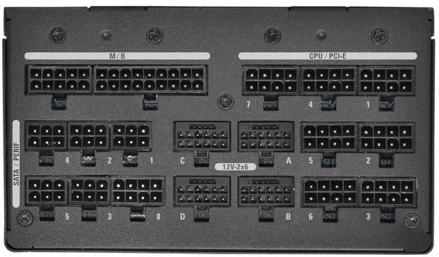 Alt view image 4 of 6 - Leadex Titanium 2800W ATX 3.1, Cybenetics Titanium, 10 Years Warranty, Native 12V-2x6, ECO Fanless & Silent Mode, Full Modular, Dual Ball Bearing Fan, 200-240Vac