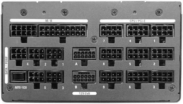 Alt view image 3 of 5 - (Pre-Order Promotion Price) Super Flower Leadex Titanium 2200W Cybenetics Titanium, ATX 3.1 & PCIe 5.1, W/12V-2x6 (2x8pin-16pin native cables)*2, ECO Mode, Full Modular, Dual Ball Fan, 200-240Vac