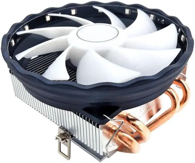 Alt view image 3 of 7 - CPU Fan Heatsink Computer Universal Silicone Grease Cooler 4 Copper Tube Low Noise