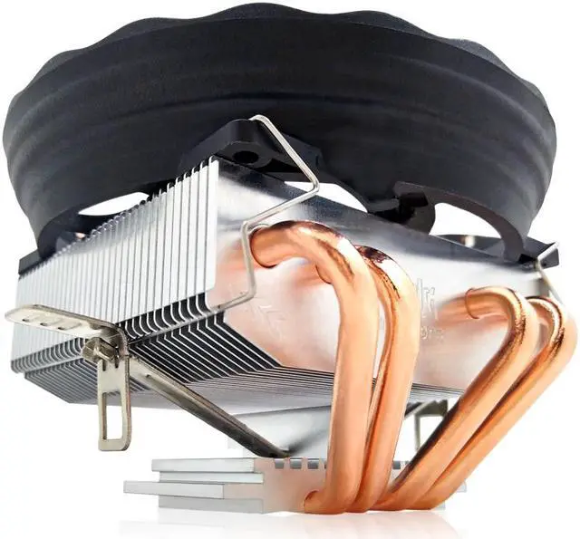 Alt view image 4 of 7 - 4 Heatpipes Cpu Cooler Fan With RGB led light For core i3 i5 i7 AM4 AM3+ Athlon 939 940 938