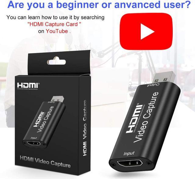 Alt view image 7 of 7 - Audio Video Capture Cards - HDMI to USB 2.0 - High Definition 1080p 30fps - Record Directly to Computer for Gaming, Streaming, Teaching, Video Conference or Live Broadcasting