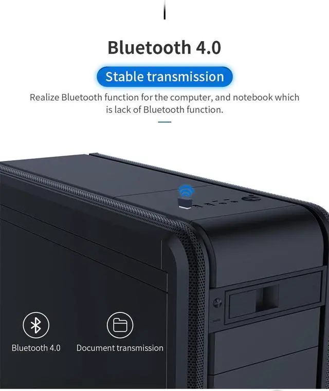 Alt view image 6 of 7 - Mini USB Bluetooth WiFi Adapter 150Mbps Wireless Network Card Wifi Transmitter