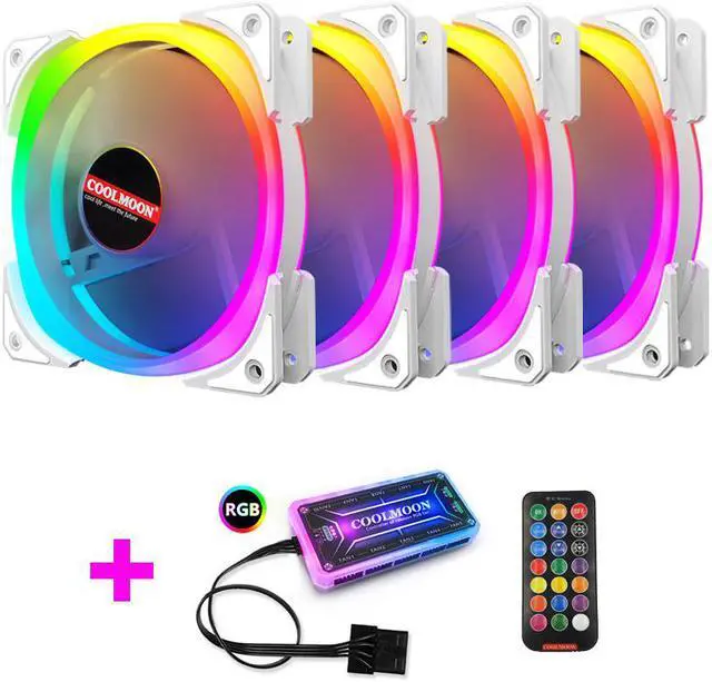 Main image of Coolmoon SJ-I PC RGB Case Fan with IR Remote Controller
