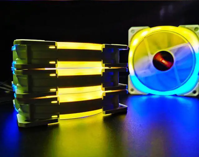 Alt view image 2 of 7 - Coolmoon SJ-I PC RGB Case Fan with IR Remote Controller