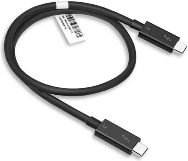 Alt view image 2 of 7 - Thunderbolt 3 Cable Intel Certified 40Gbps, 100W (20V, 5A) Charging 1.6ft USB C Compatible Support 5K @60HZ Display Data Transfer Cable for Monitor, External SSD, eGpu, USB-C Docking Station