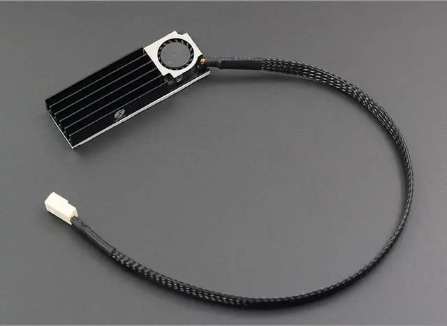 Alt view image 5 of 5 - Heat Sink for M2 Solid State Hard Disk ssd Cooling Fan 5V 3pin
