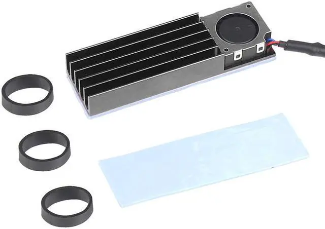 Alt view image 2 of 5 - Heat Sink for M2 Solid State Hard Disk ssd Cooling Fan 5V 3pin