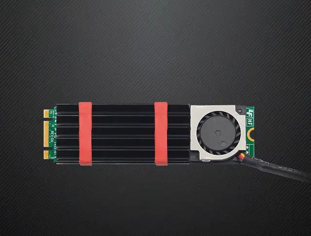 Alt view image 4 of 5 - Heat Sink for M2 Solid State Hard Disk ssd Cooling Fan 5V 3pin