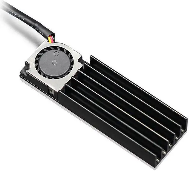 Alt view image 3 of 5 - Heat Sink for M2 Solid State Hard Disk ssd Cooling Fan 5V 3pin