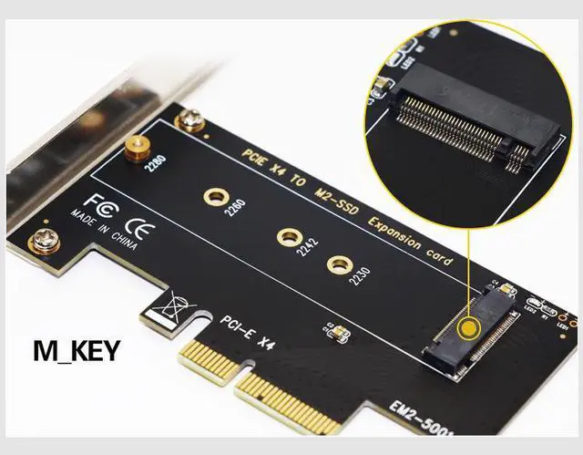 Alt view image 5 of 6 - M key M.2(NGFF) to PCIE 3.0 X4 Riser Card