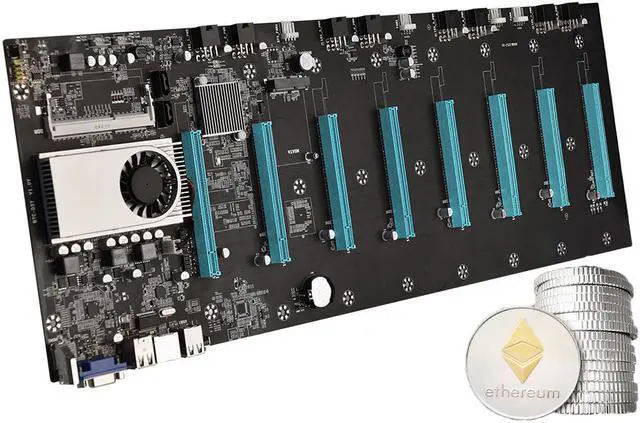 Main image of BTC-S37 Mining Motherboard with CPU Expandable 8 * PCIE 16X Slot For Bitcoin Ethereum