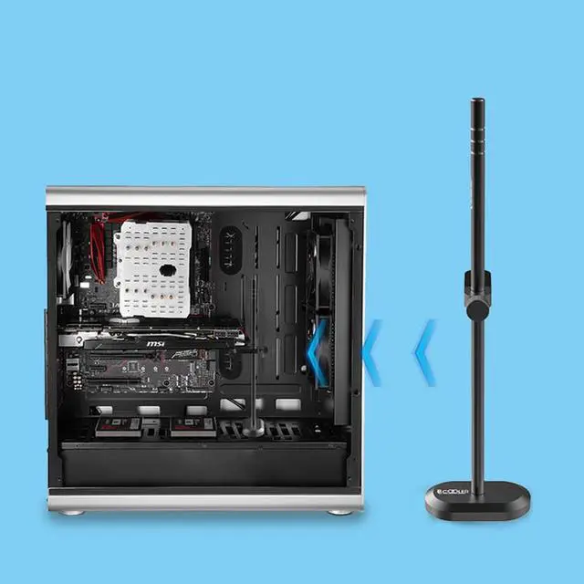 Alt view image 5 of 6 - Aluminum alloy Computer Graphic Card Stand Support Rack GPU Bracket Height adjustable