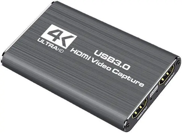 Alt view image 2 of 6 - USB3.0 4K @60Hz HDMI-Compatible Video Capture Card 1080P for Game Recording Plate Live Streaming Box USB 3.0 Grabber for PS4 Camera