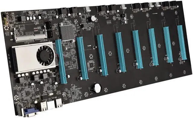 Alt view image 4 of 6 - Mining Motherboard BTC-S37 Etherum Mining CPU Set with 128GB MSATA SSD DDR3 4GB 1600MHZ RAM Set