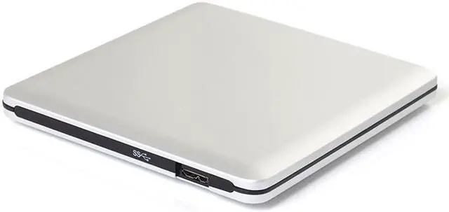 Alt view image 5 of 6 - Aluminum Alloy Case External CD DVD Drive USB 3.0 & USB-C Ultra Slim  Portable DVD CD ROM +/-RW Optical Drive Burner Reader Writer Compatible with Windows 10/8/7 Linux OS MAC