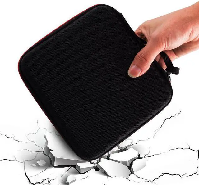 Alt view image 3 of 6 - Portable external DVD/CD drive Bag Anti-pressure Protection Hard-shell Optical Drive Storage Bag