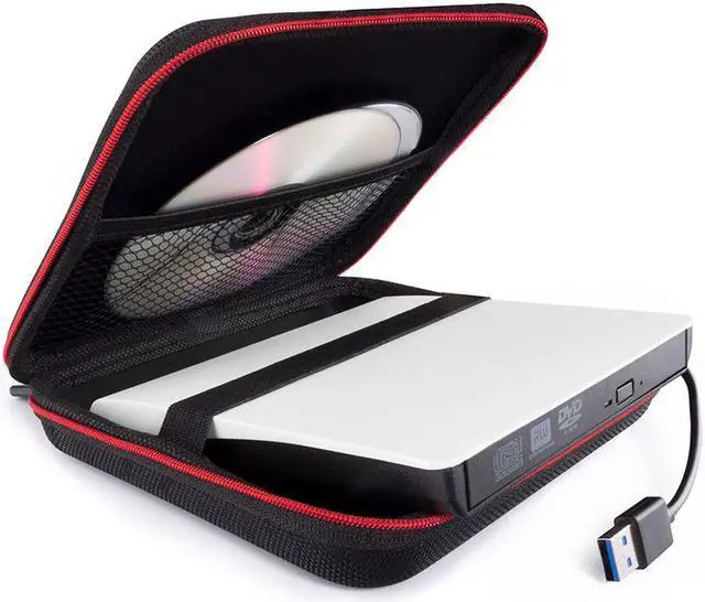 Main image of Portable external DVD/CD drive Bag Anti-pressure Protection Hard-shell Optical Drive Storage Bag