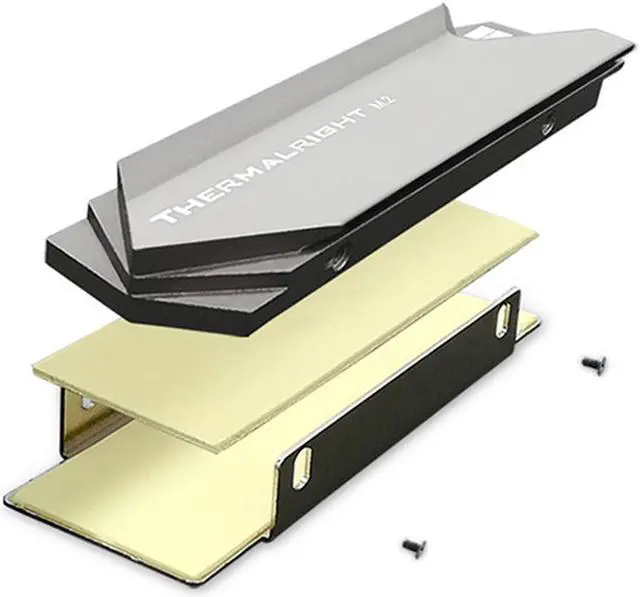 Alt view image 2 of 6 - M.2 2280 SSD Heat Sink Cooling Case Aluminum Solid State Disk Thermal Vest