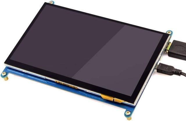 Alt view image 2 of 7 - 7 Inch Capacitive Touchscreen HDMI Monitor 800x480 TFT LCD Display HD Screen for Raspberry Pi 4B, 3B, Banana Pi, Windows 10 8 7