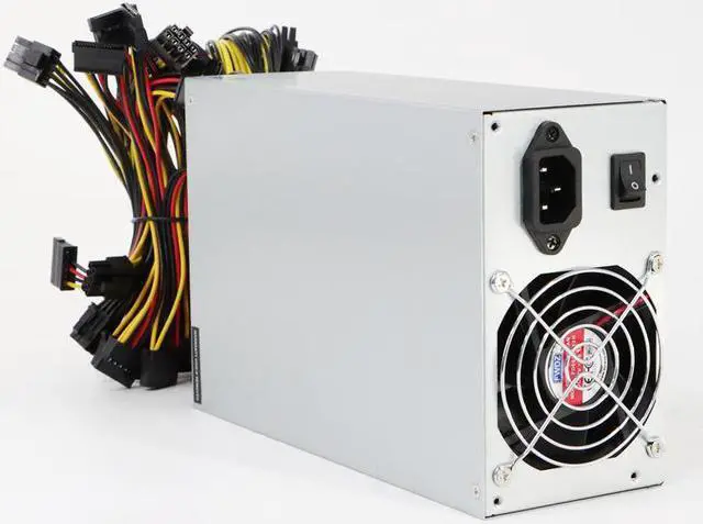 Alt view image 2 of 5 - Multi-channel Dual fans Power Supply 2200W/2400W 4U Server Power Supply supports 8 Video Cards
