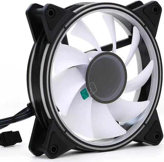 Alt view image 4 of 5 - ARGB case cooling fan cpu mute high air volume with PWM Intelligent temperature control 120mm