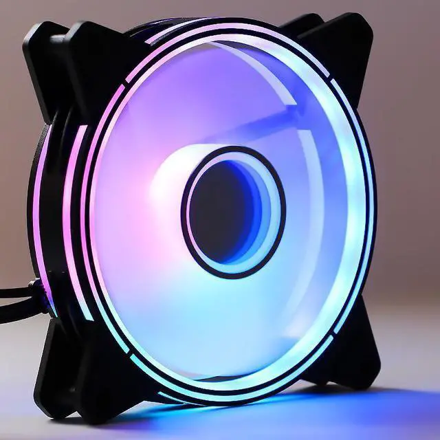 Alt view image 2 of 5 - ARGB case cooling fan cpu mute high air volume with PWM Intelligent temperature control 120mm