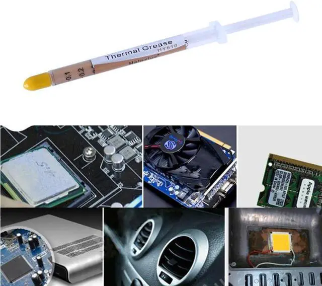 Alt view image 5 of 5 - 10Pcs/Set HY610 Thermal Grease 3.05w/m-K CPU Heat Sink Cooling Paste (0.5g grease per needle)