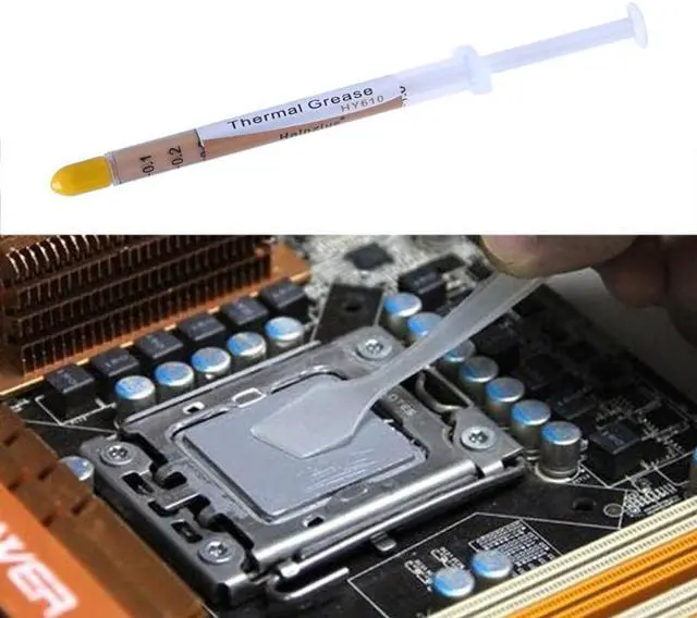 Alt view image 2 of 5 - 10Pcs/Set HY610 Thermal Grease 3.05w/m-K CPU Heat Sink Cooling Paste (0.5g grease per needle)