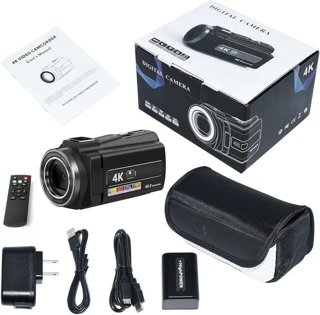 Alt view image 4 of 6 - Digital WIFI Camcorder 4K Full HD 16MP DV Camcorder Digital Video Camera 270 Degree Rotation Screen 16X Night Shoot Zoom