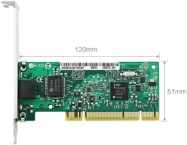 Alt view image 2 of 4 - Computer PCI X32 Gigabit Network Interface Card Intel 82540 Diskless Ethernet adatper Card