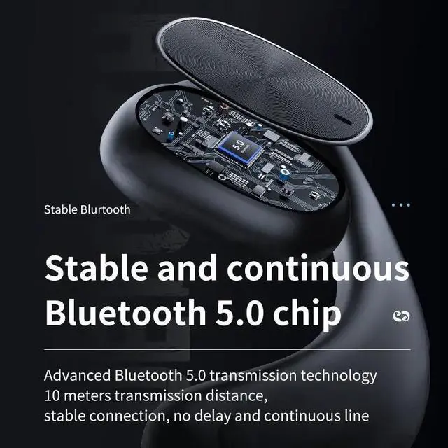 Alt view image 3 of 6 - X6 Open Ear Bluetooth Earphones Hifi Sound Quality Sports Wireless Headset Long Standby Time