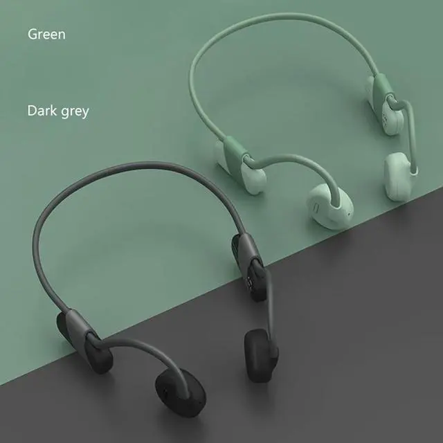 Alt view image 2 of 7 - Wireless Bone Conduction Headphones, IPX6 Waterproof BT 5.1 Open-Ear Headset with MIC, Lightweight for Workout Running Walking Driving