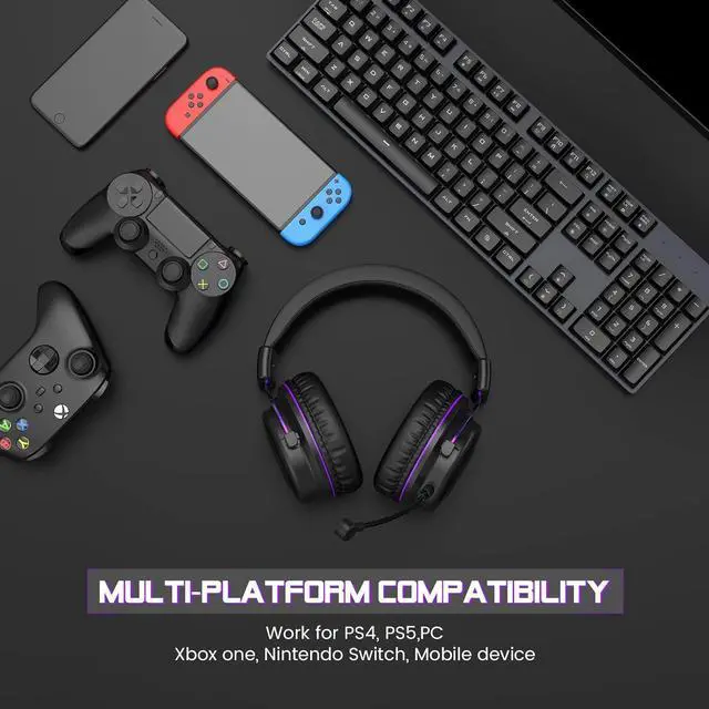 Alt view image 4 of 7 - E900 Headset with Microphone for PC, PS4,PS5, Xbox - Detachable Noise Canceling Mic, 3D Surround Sound, Comfort Sturdy, Wired Headphone (3.5MM Jack)