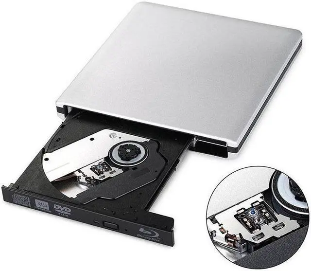 Alt view image 2 of 3 - USB3.0 External Blu-Ray Drive Burner BD Player DVD Drive Burner Compatible with Window XP/7/8/10/11/ Linux