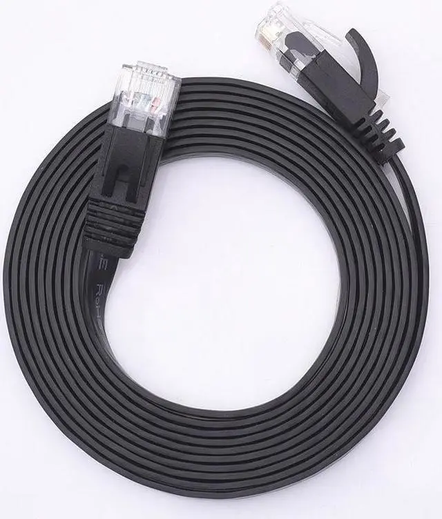 Main image of Cat 6 Ethernet Cable indoor Gigabit Flat Internet Network Cable, Cat6 Ethernet Patch Cable for Router, Modem 50 ft.