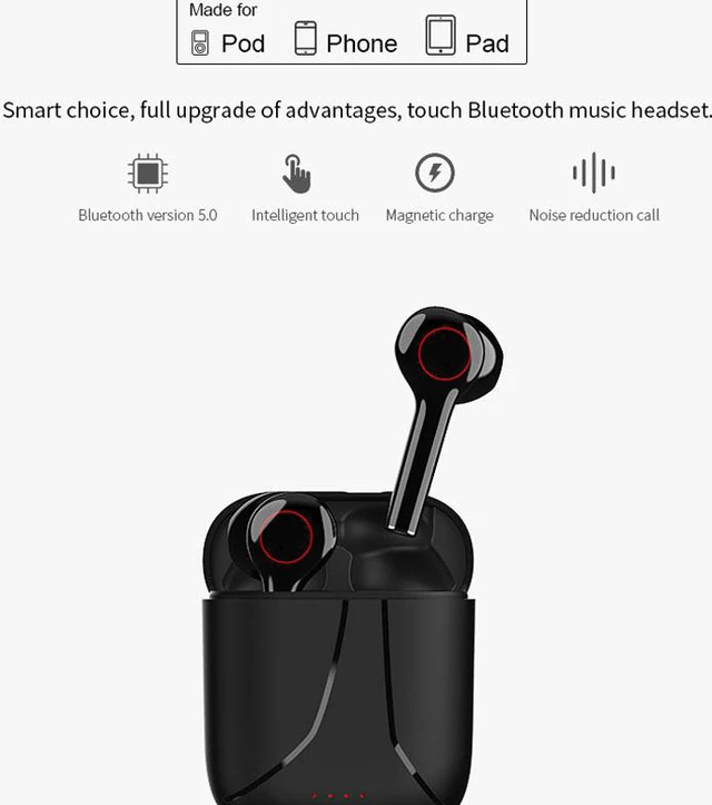 Alt view image 2 of 7 - L31 TWS Earphones Touch Bluetooth Earphone 5.0 Bluetooth Sport Running Headphones Binaural Call Intelligent Noise Reduction Stereo Earbuds
