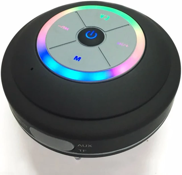 Alt view image 3 of 7 - Mini Bluetooth Speakers Waterproof LED Speakers Bass for Phone Music Player Support Handsfree Bathing Shower
