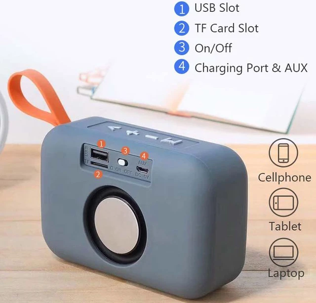 Alt view image 6 of 7 - Portable Bluetooth Speaker Wireless Speakers Super Bass Sound Box Support TF Card FM Radio AUX