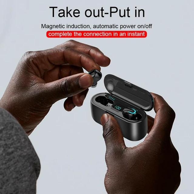 Alt view image 6 of 7 - Earphone Wireless Bluetooth Earphones Sport Headphones TWS Headphone Handsfree Earbud Earpieces With Mic